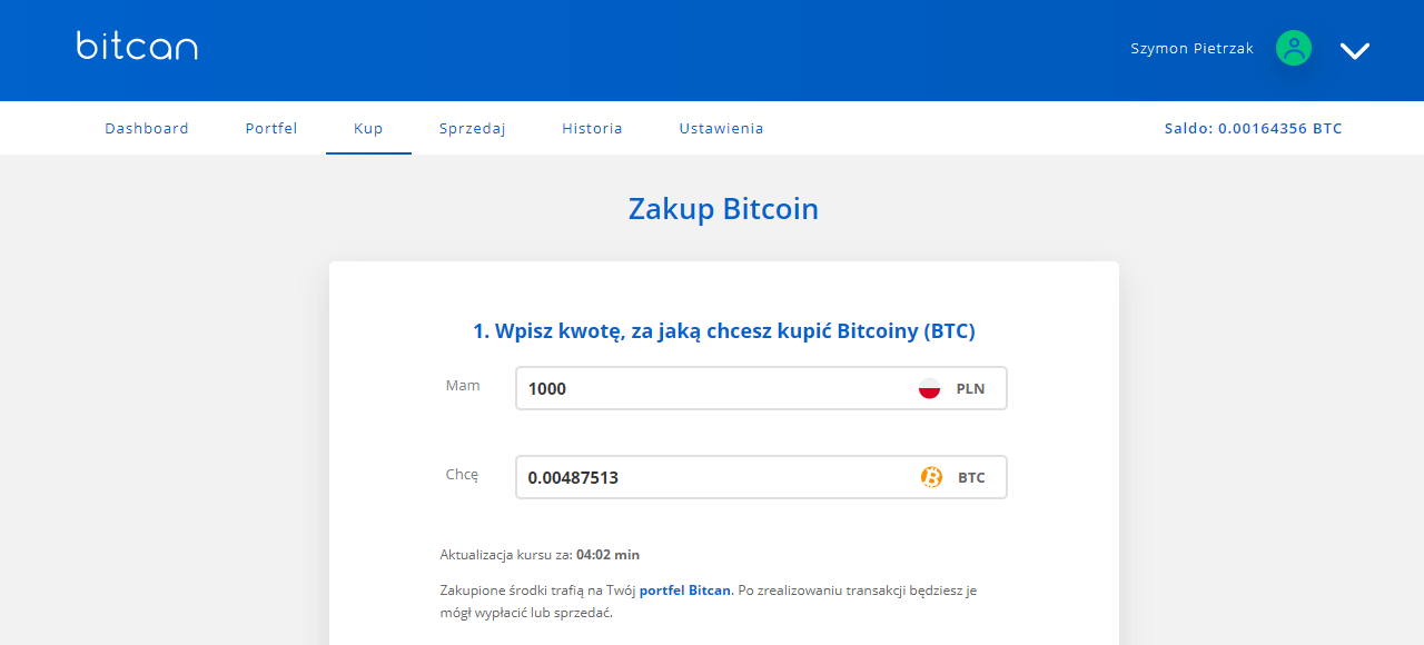 Polski kantor bitcoin Bitcan